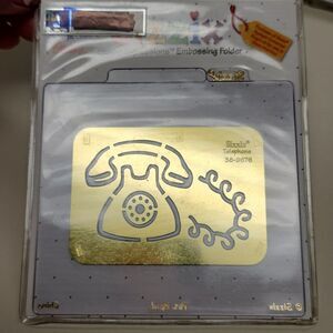 Sizzix Embossing Folder Telephone 38-9676